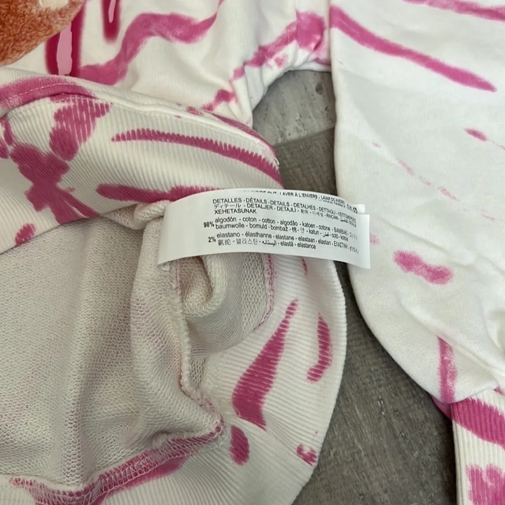 Zara Tie Dye Bear Sweatshirt